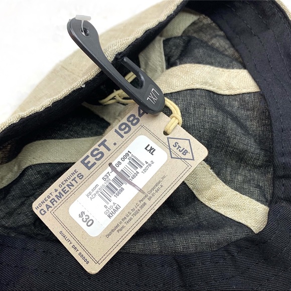 50% OFF Baker Boy Linen Blend Ivy Hat Khaki - Picture 4 of 8